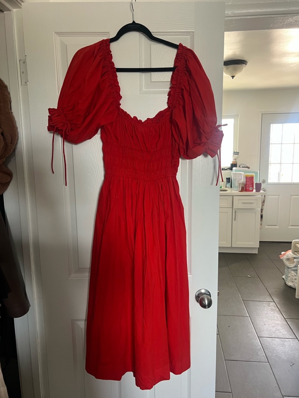 VGUC Doen Aurelia Dress in Coral Red Size XS